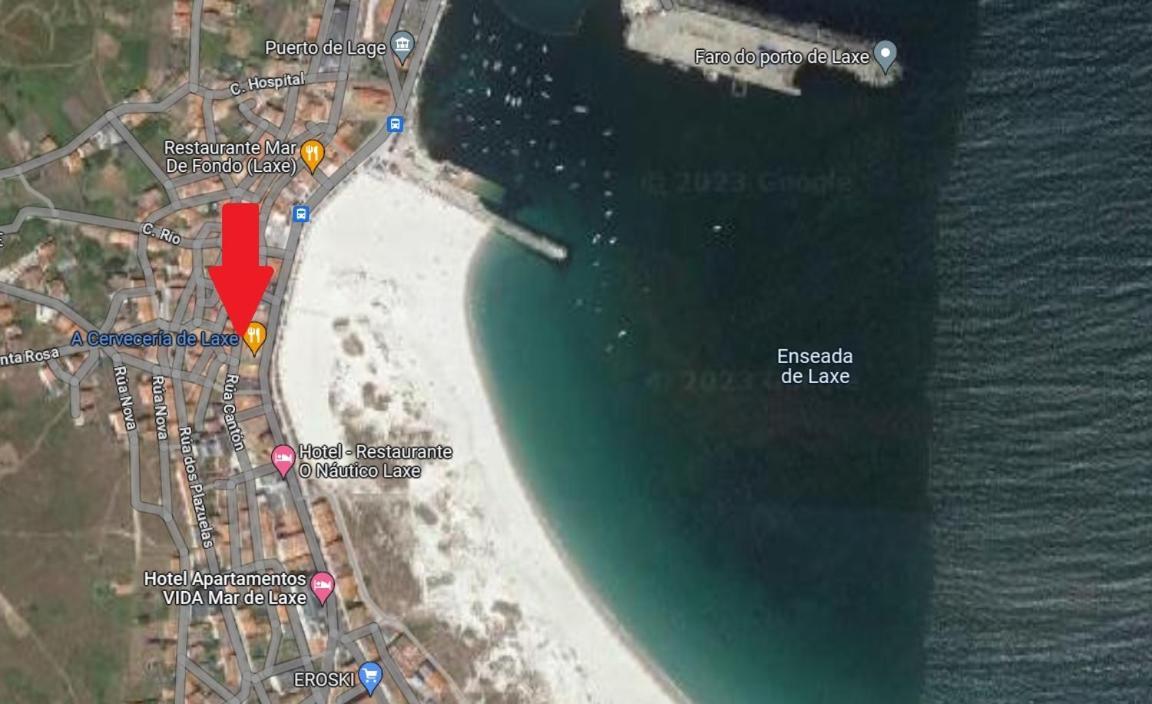 Apartamento En Playa De Laxe Esterno foto
